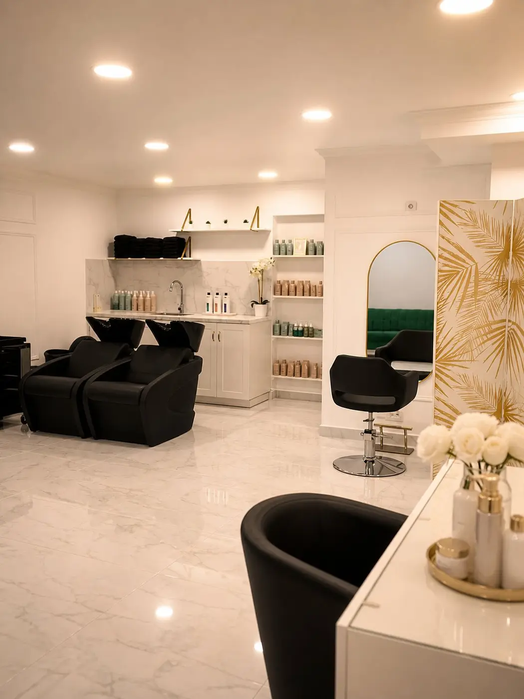 Espace onglerie et coiffure Maison Montesson — vue d'ensemble salon Bezons Val-d'Oise